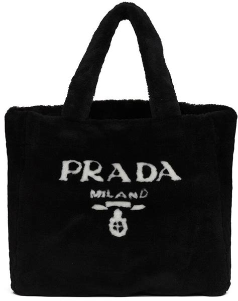 prada shearling tote bag|Prada tote bags clearance.